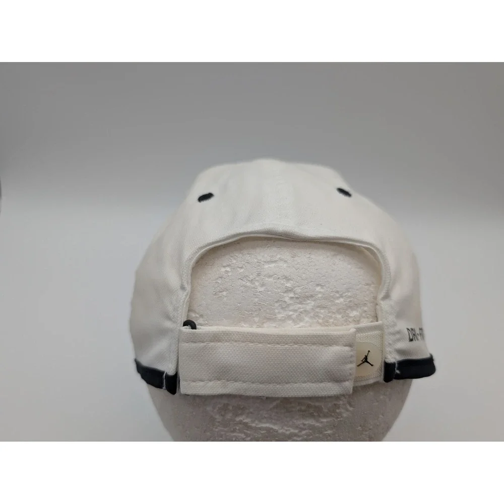 Jordan Brand Dri-FIT White Black Jumpman Adjustable Baseball Hat 642095-100